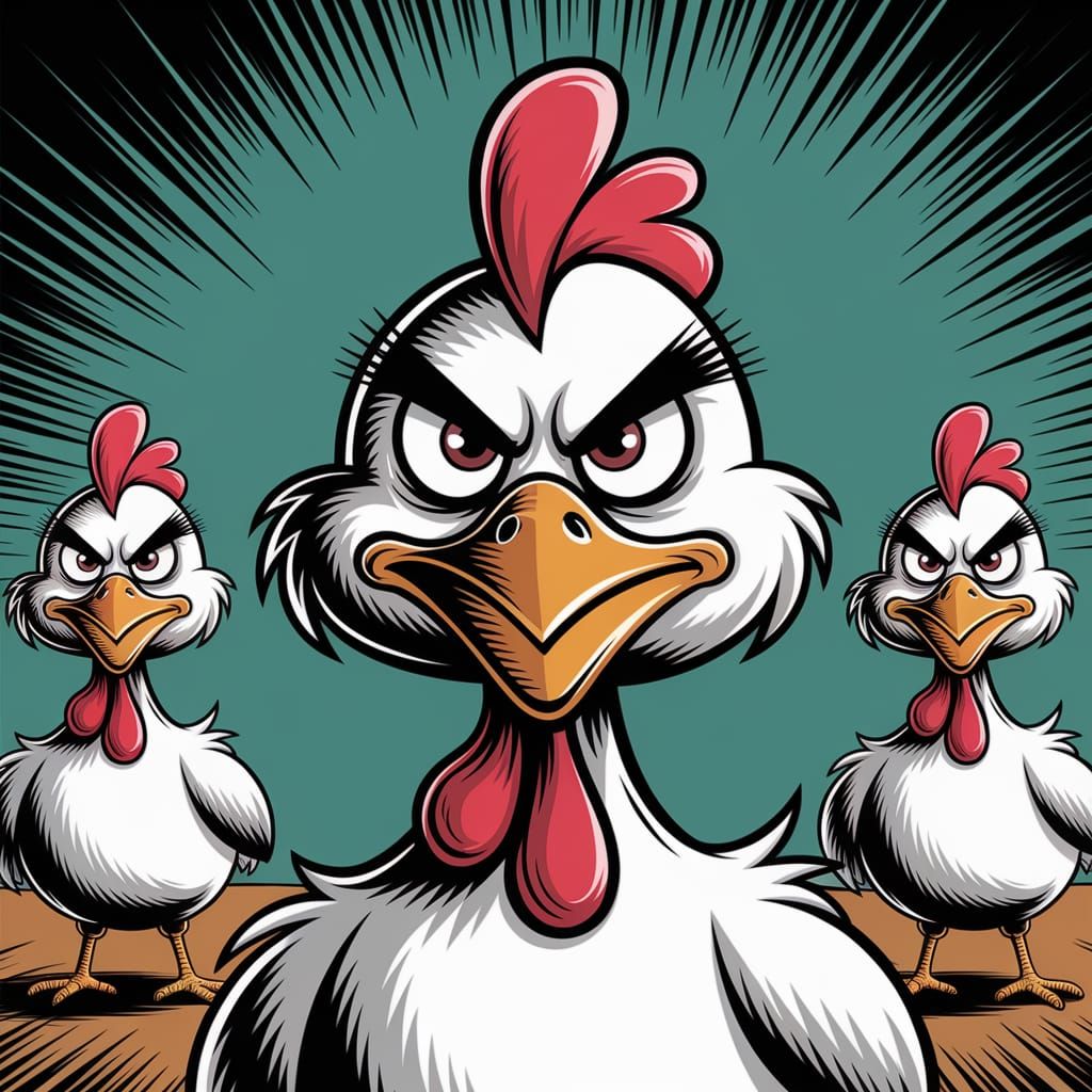 Beware of the grumpy chicken