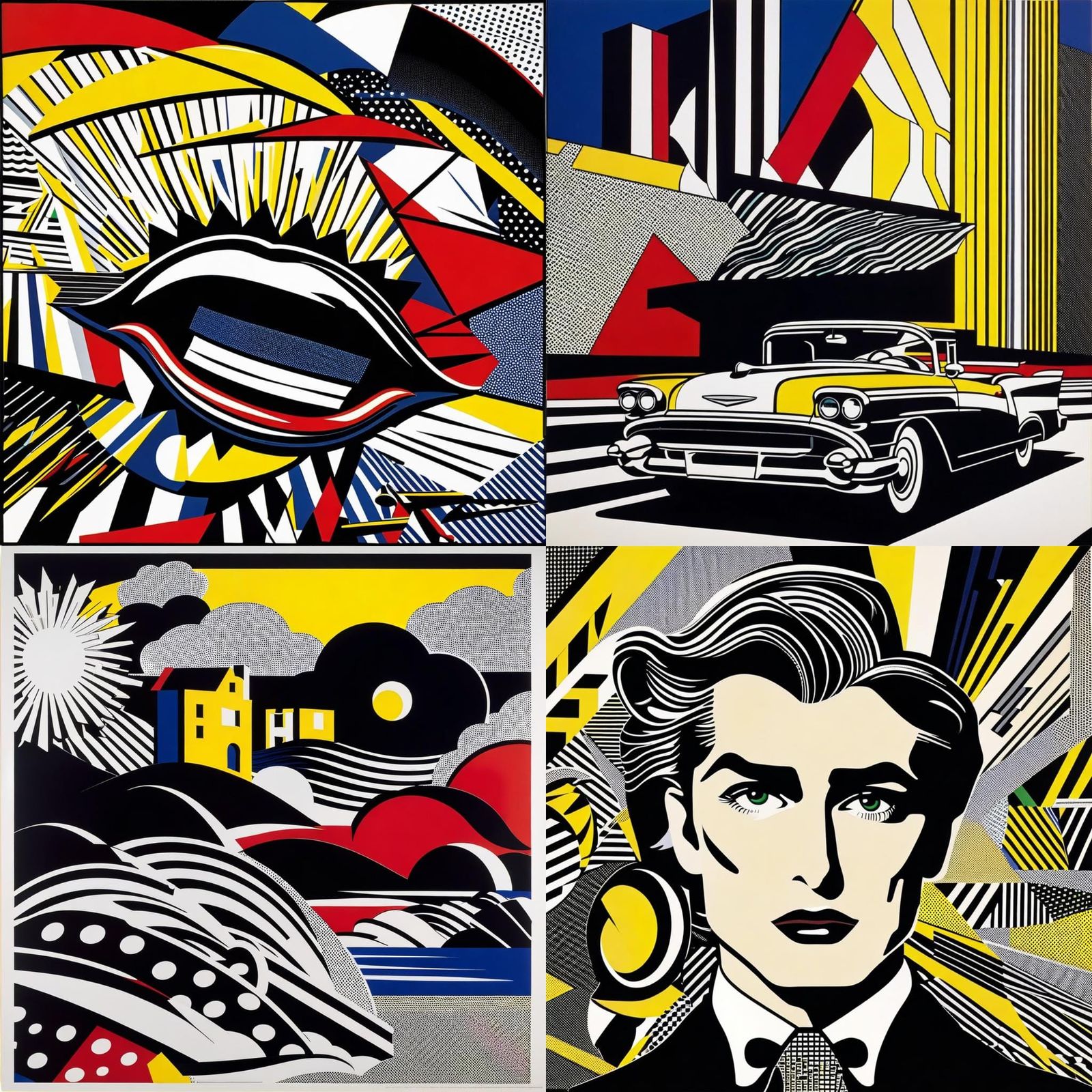 Pop Art Comic Book Panel