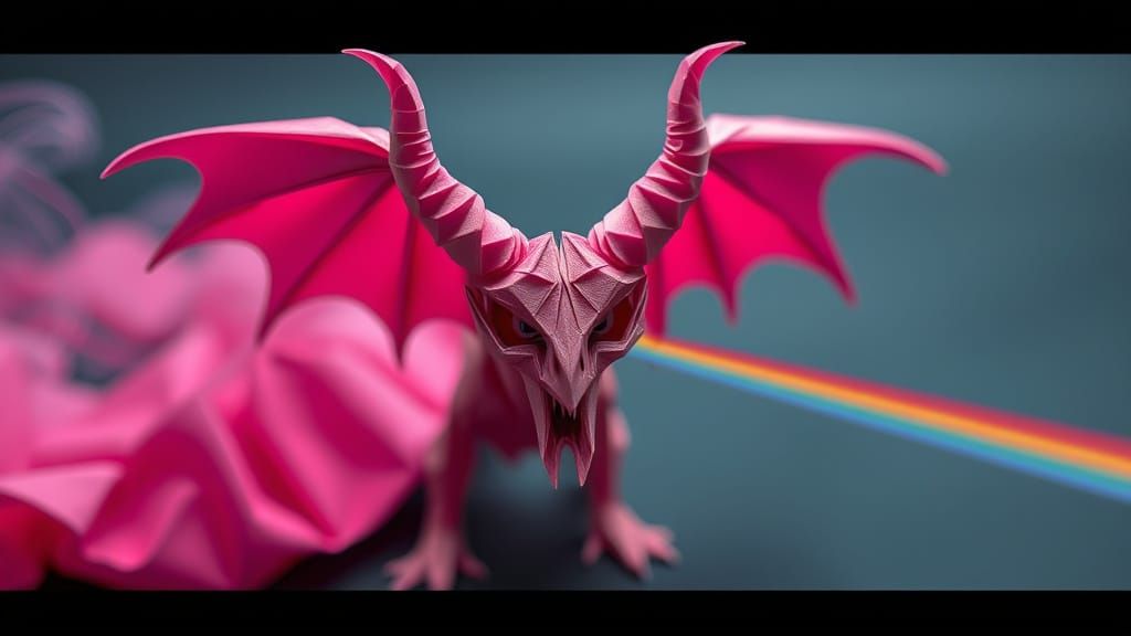 Origami Demon Inspired by Pink Floyd
