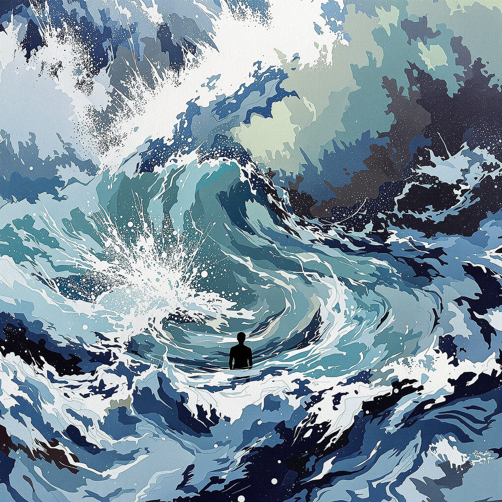 Surreal Ocean Tides of Memory