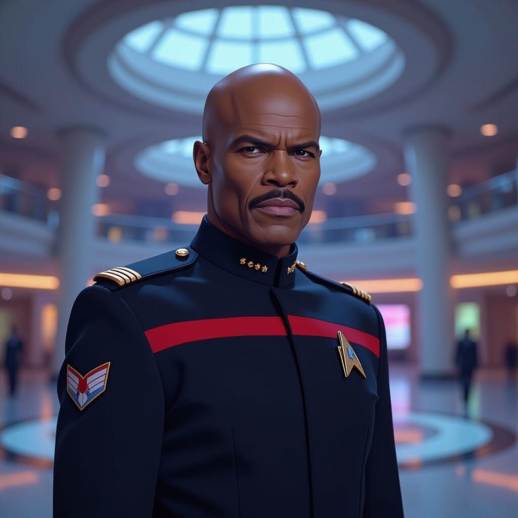 Commander Sisko on Deep Space Nine