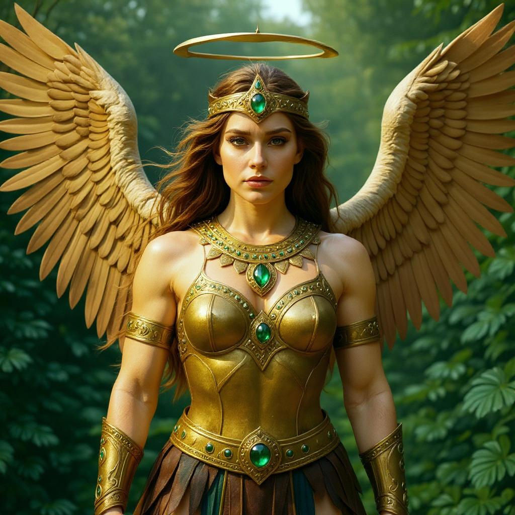 Lion King and Angel Warrior Portrait