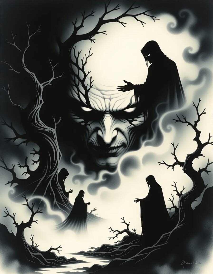 Gothic Ink Nightmare: Reality and Dream