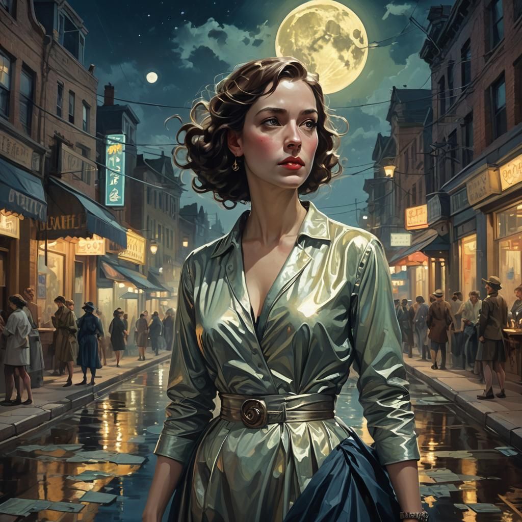 Vintage Artist in Surreal Digital Painting
