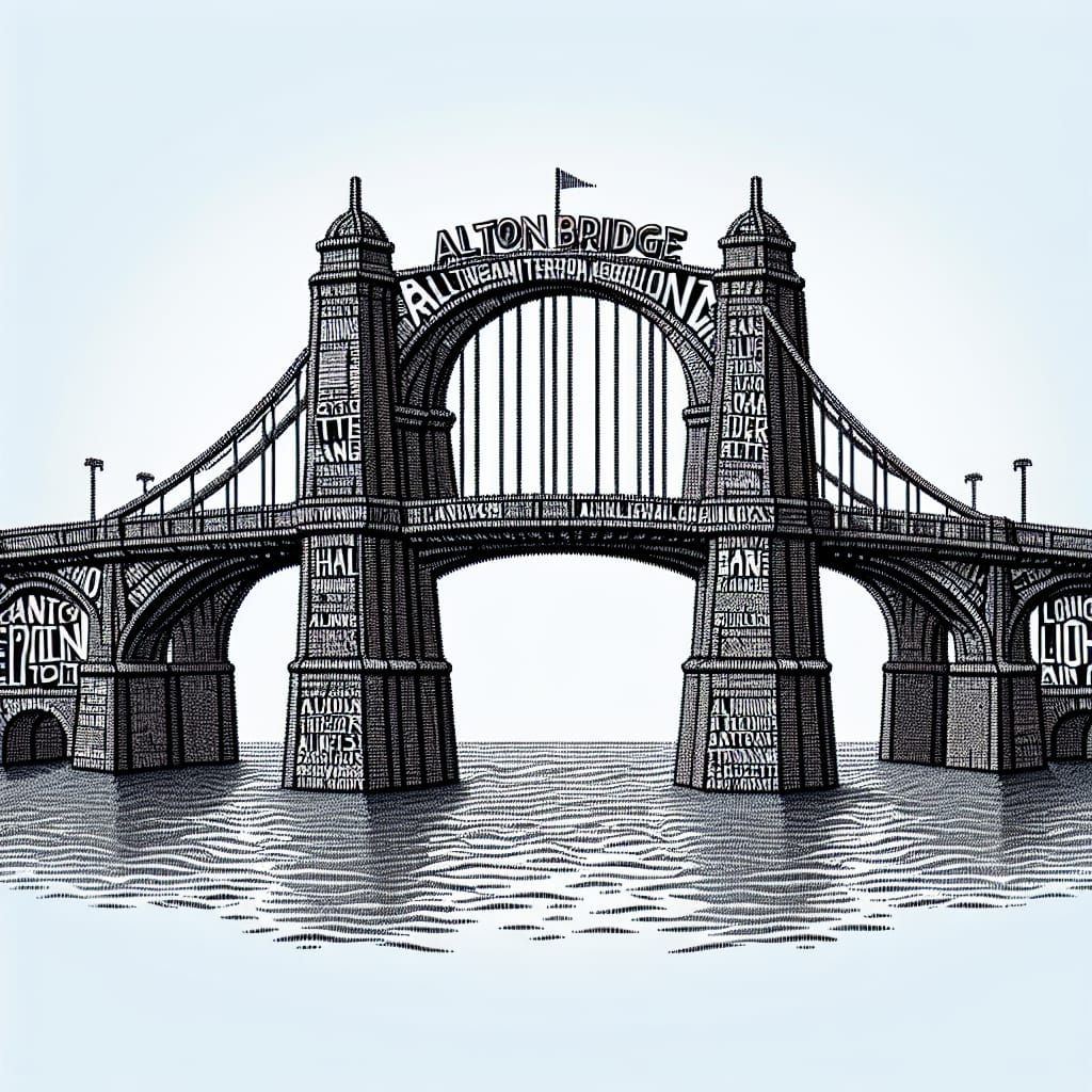 The Alton Bridge Made Up Of Words