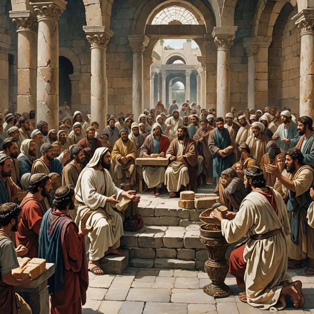 Jesus' Bread of Life Discourse: Matte Painting