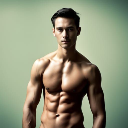 Origami Sculpture of a Handsome Man