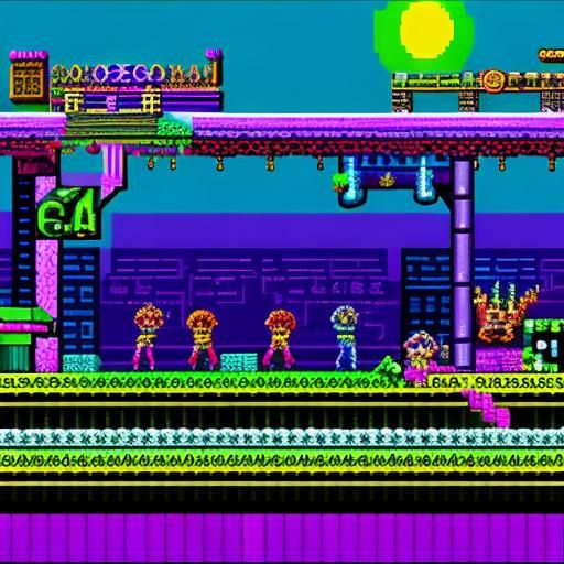 C64 rave platform side scroller