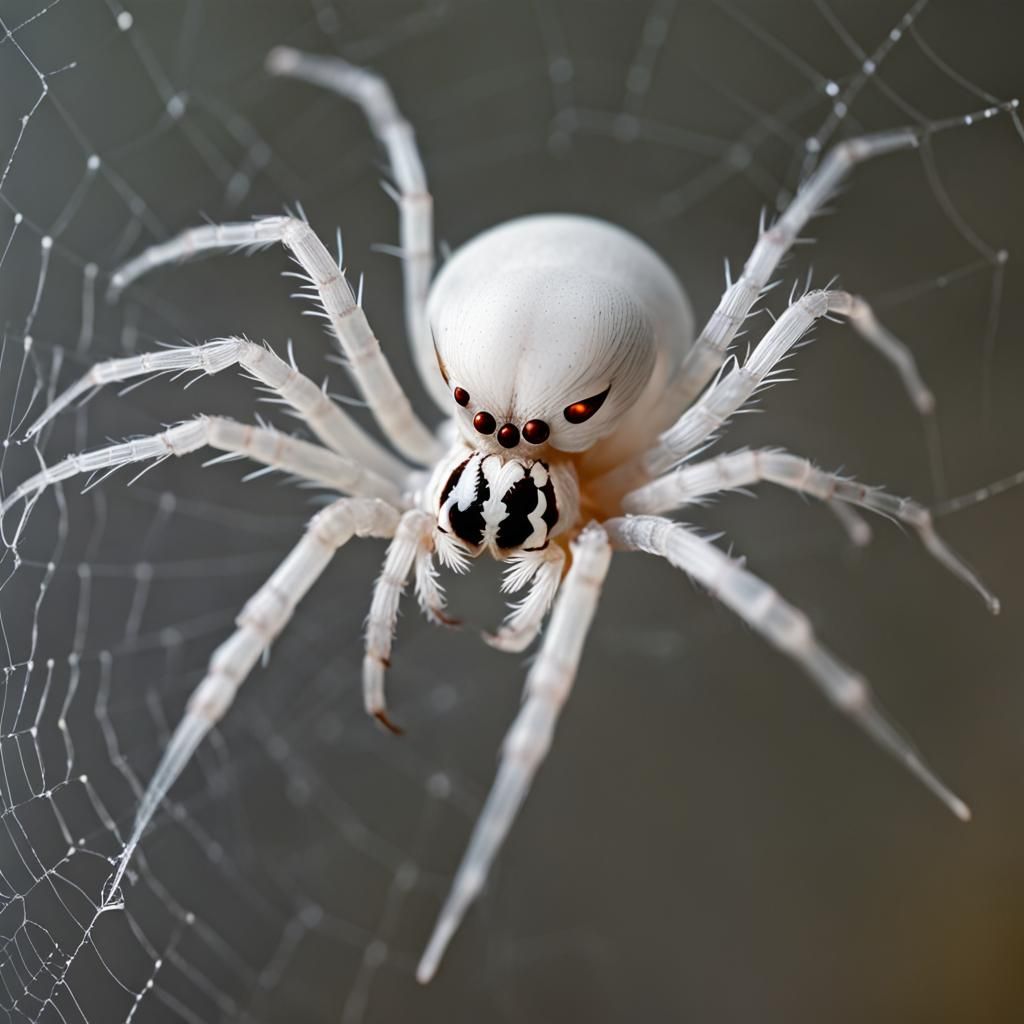 Stylized Ghost Spider Illustration