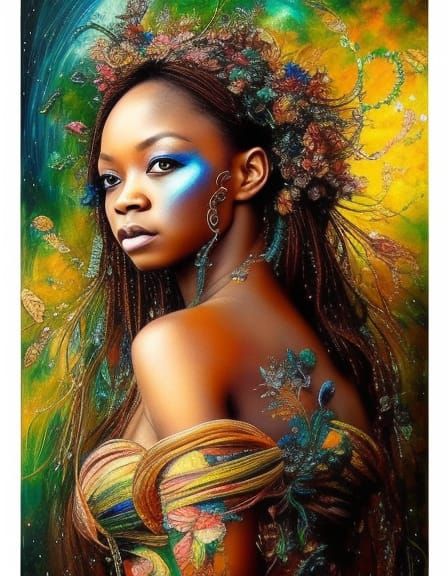 Exquisite Zambia Luvale Chitapo Portrait in Hyperrealism