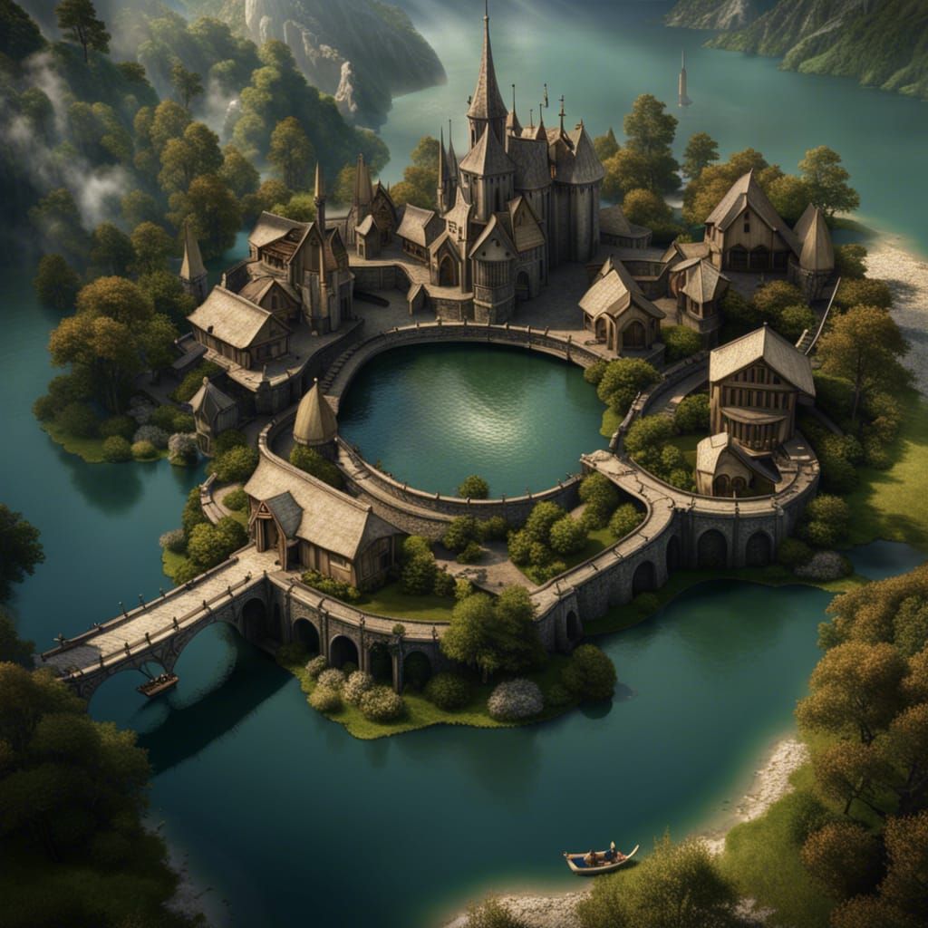 Lake Town from Lord of the Rings