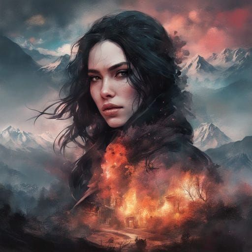 Intriguing Double Exposure Portrait