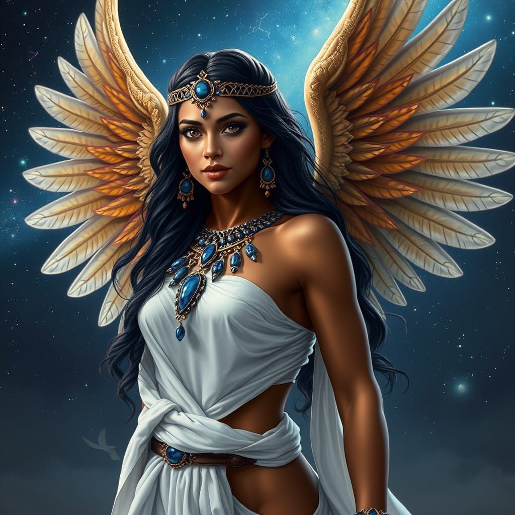 Ishtar, Goddess of Heaven and Earth, in Splendid Starry Nigh...