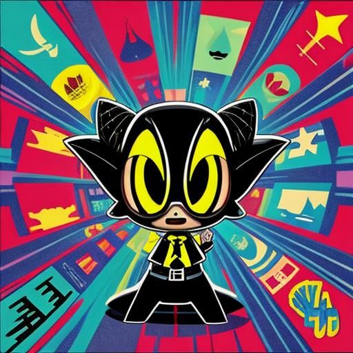 Pop Art Pixies in Dark Academia Style