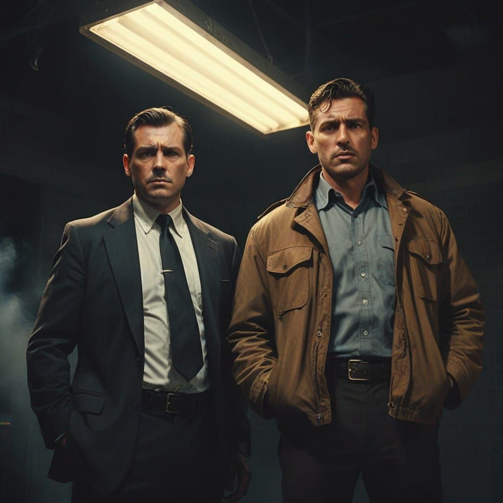 Film Noir Interrogation: Detectives and Suspect