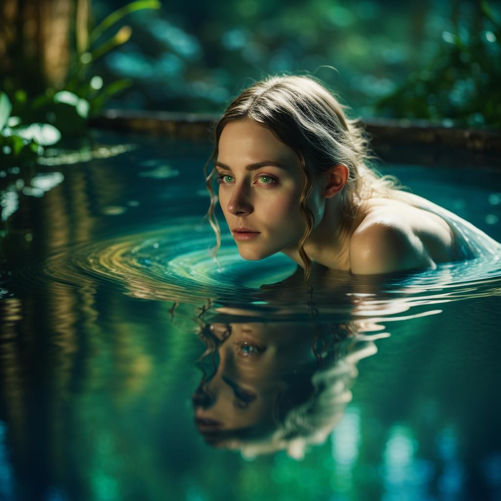 Fairy Contemplation Mirrored in Pool of Doubt