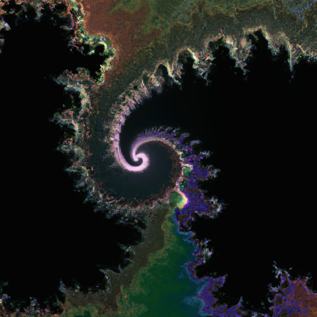DMT Mandelbrot Fractal Black Hole Visualisation
