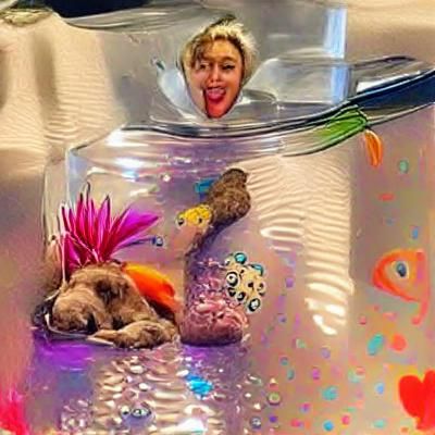 Photorealistic Koi Fish Swimming in Pond