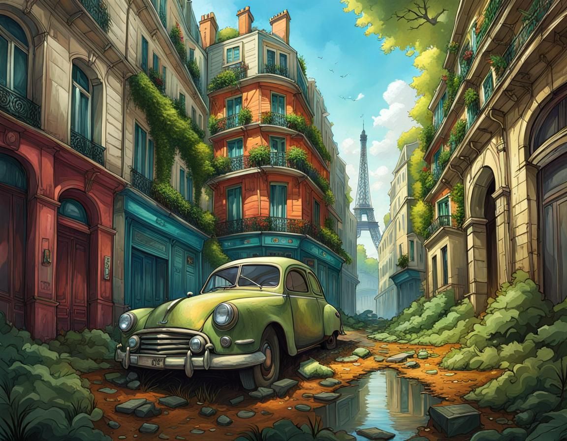 Paris Reclaimed: Fantasy Art of Nature's Return
