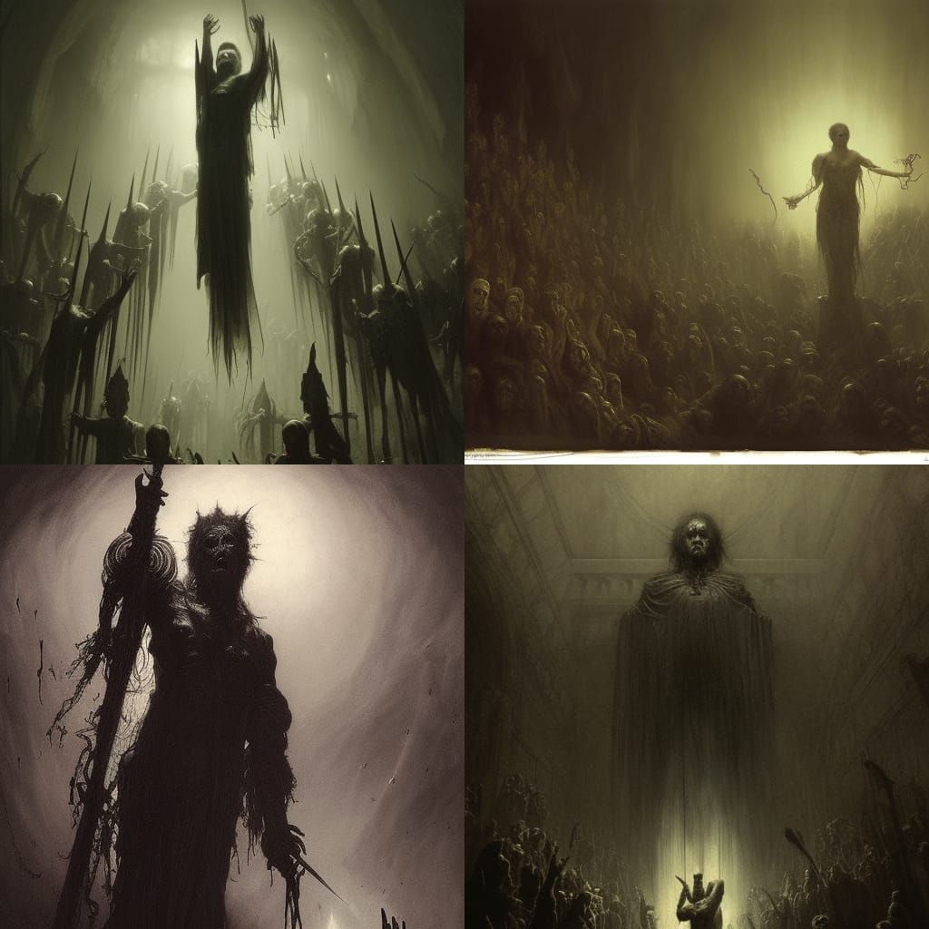 Horror Puppet Master in Doré Style