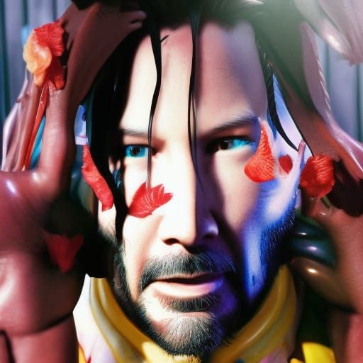 Keanu Reeves As A Carnival Barker