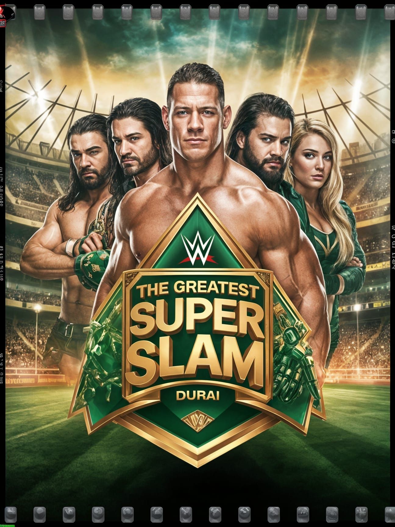 WWE Super Slam in Dubai, Cinematic Film Still of John Cena