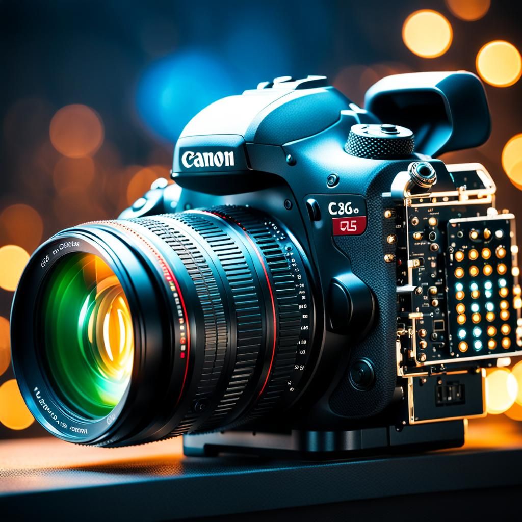 Technological Machine with LEDs in Professional Photography ...