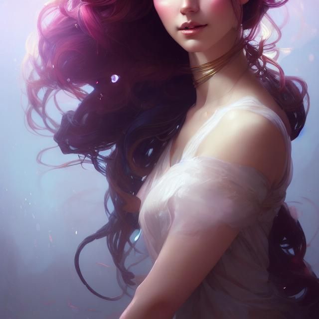 Beautiful Princess Portrait in Hyperdetailed Style