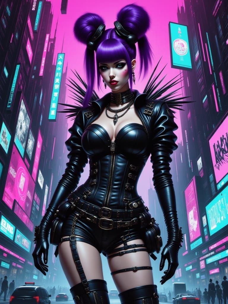 Goth Punk princess spikey dress