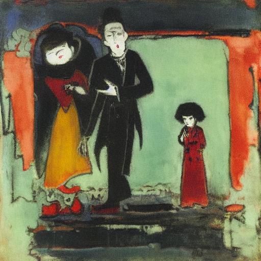 Vampire's Gift: Rothko and Korovin Inspired Art