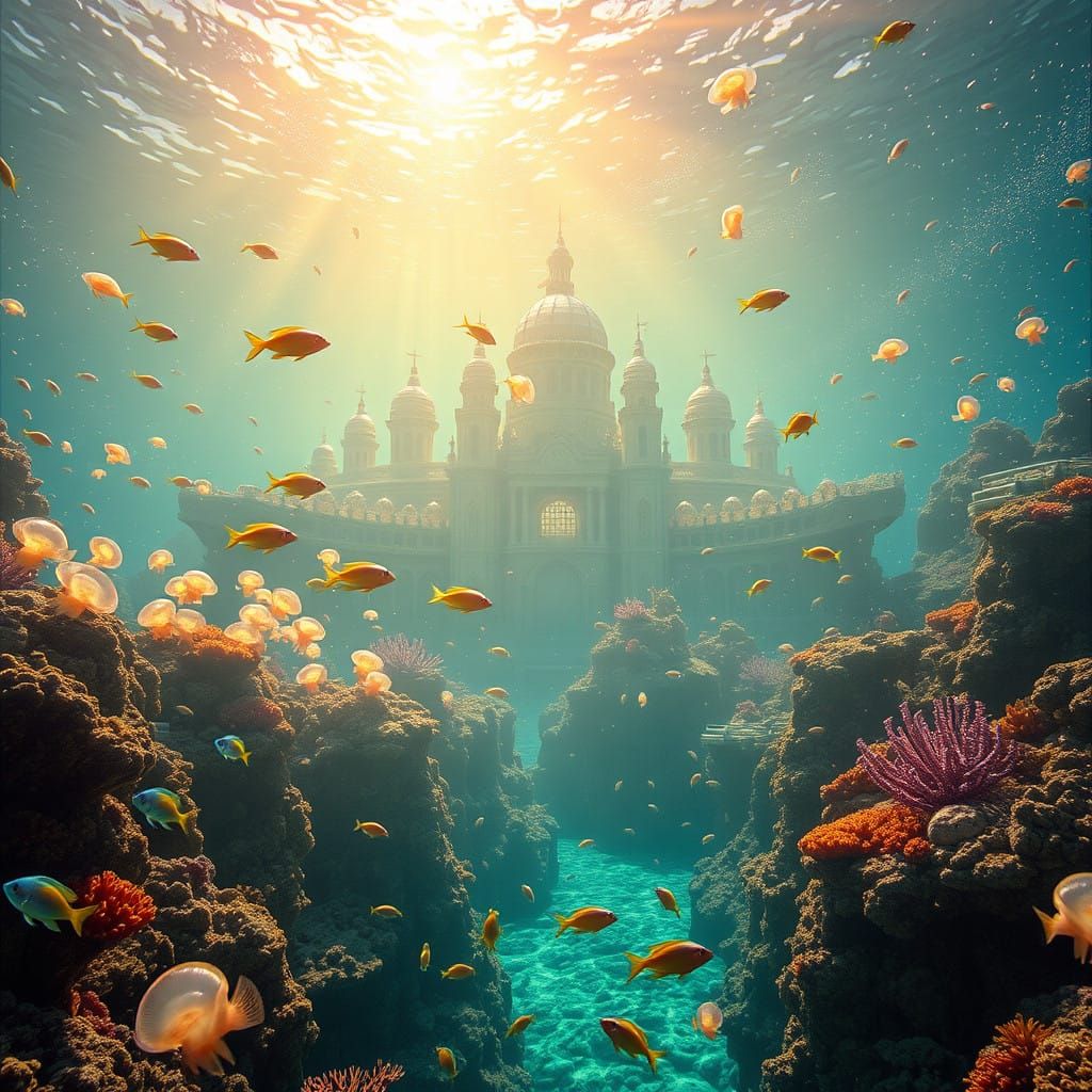 Underwater Kingdom of Iridescent Wonder