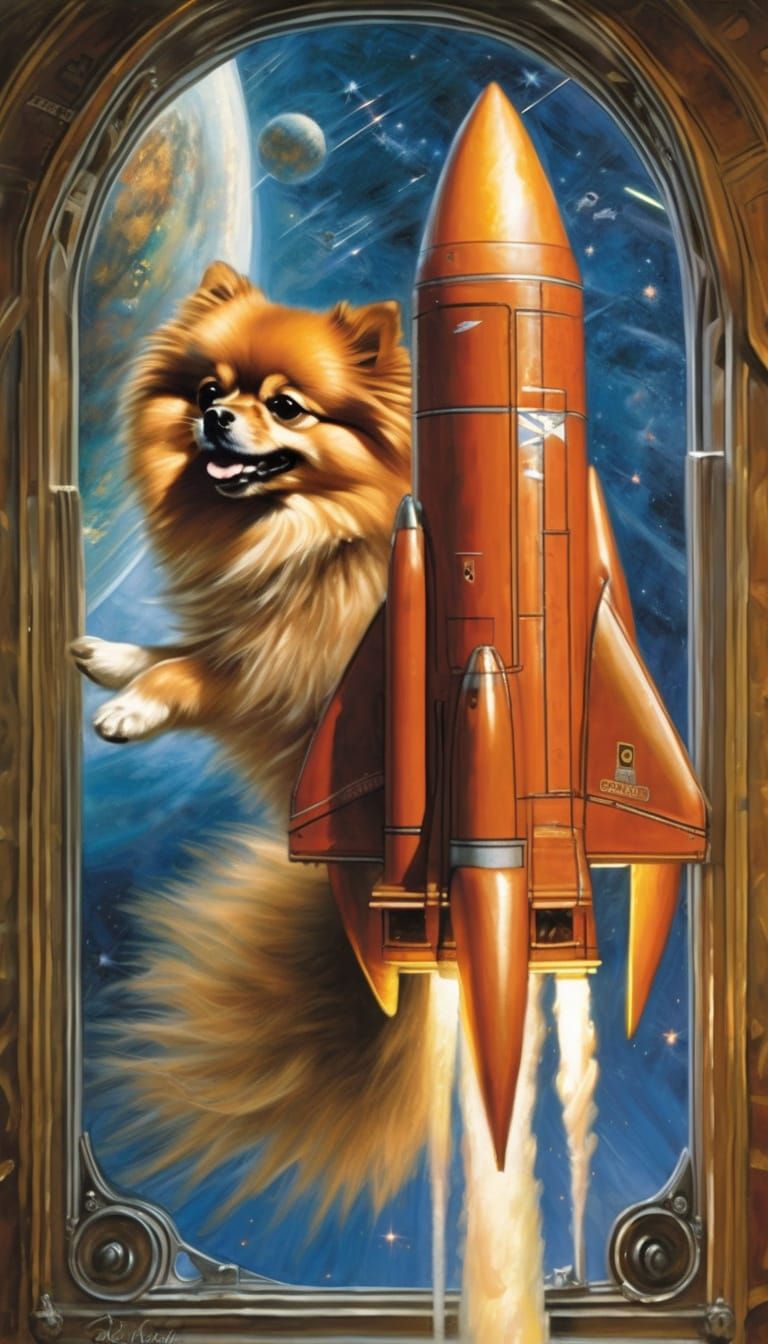 Pomeranian Spitz on Rocket to Planet Beauty