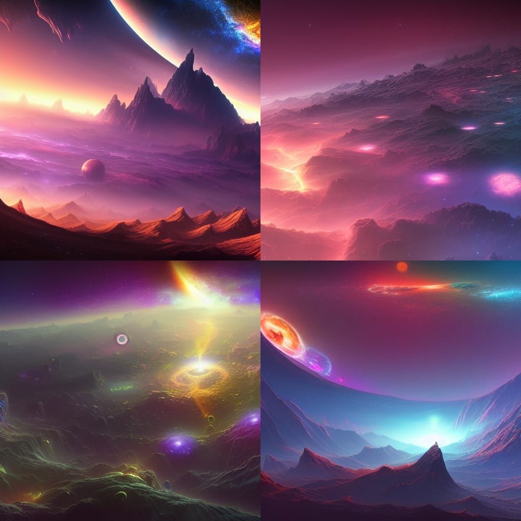 Wonders of an Infinite Galaxy: Detailed Matte Painting