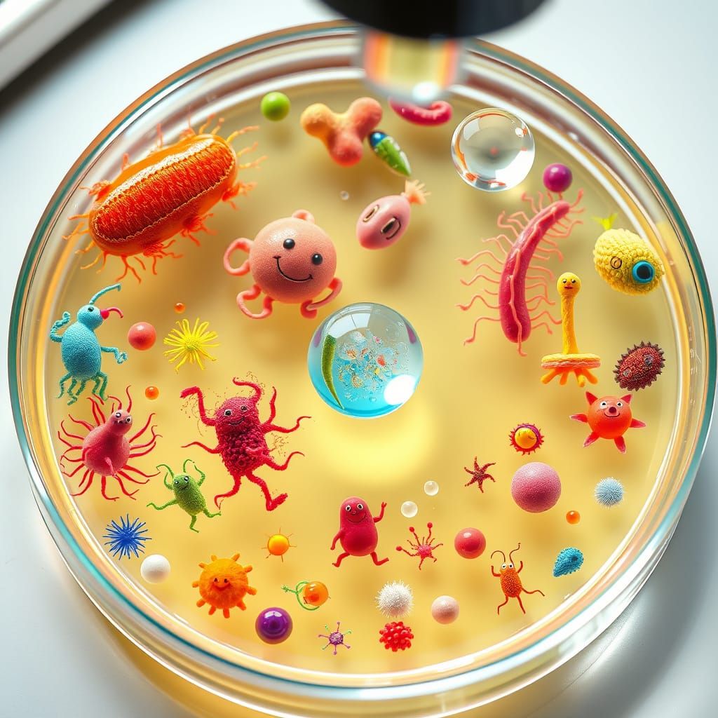 Microbes Dancing and Creating Art in a Petri Dish