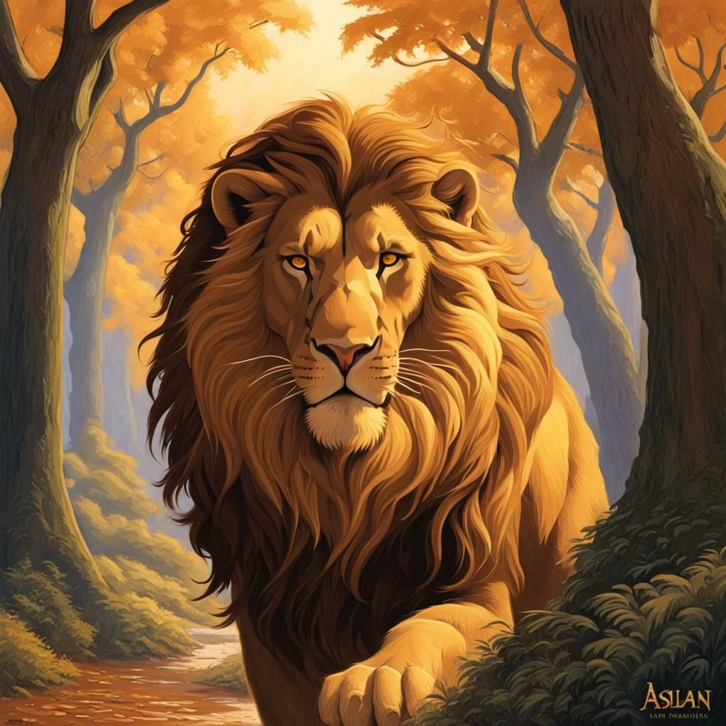 Aslan in the Style of Brothers Hildebrandt