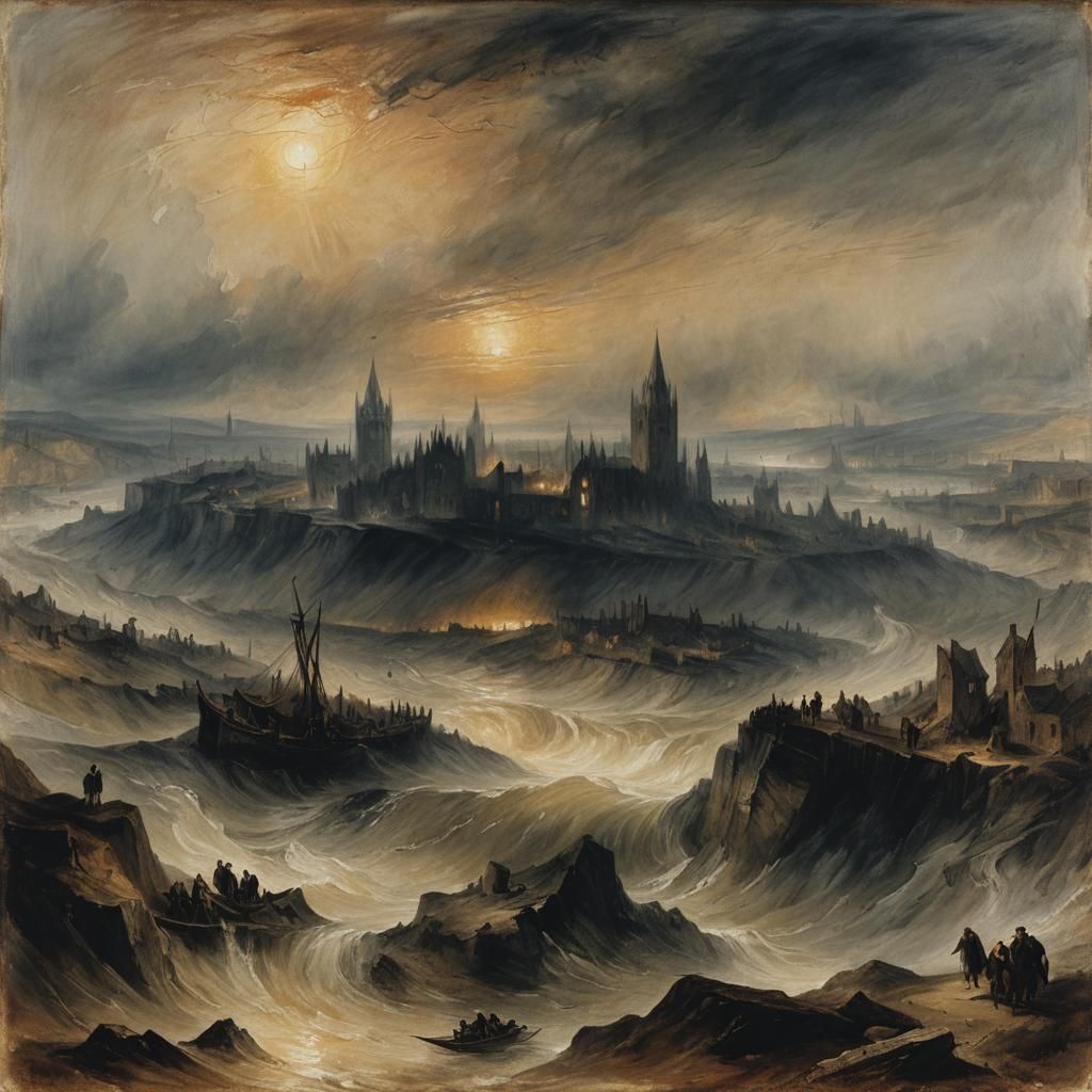 Grimdark Landscape in the Style of Turner