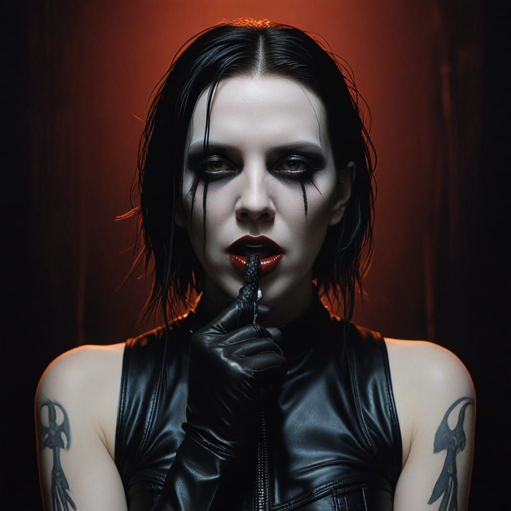 Gothic Rock Icon Takes Center Stage in Dark, Biomechanical S...