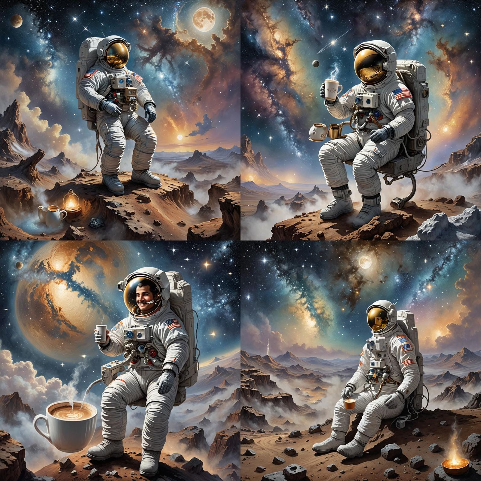 Israeli Astronaut Enjoys Coffee on the Moon