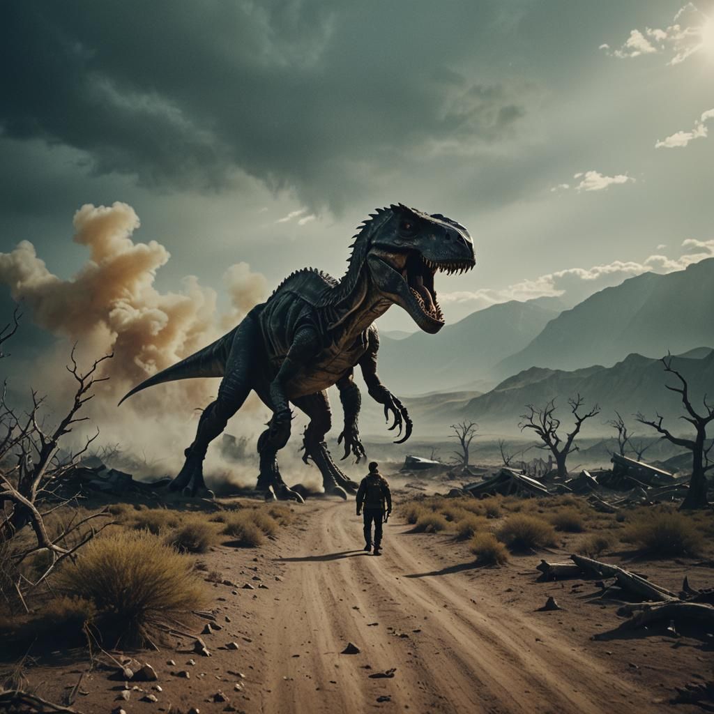 Dramatic Cinematic Film Still of the End Times