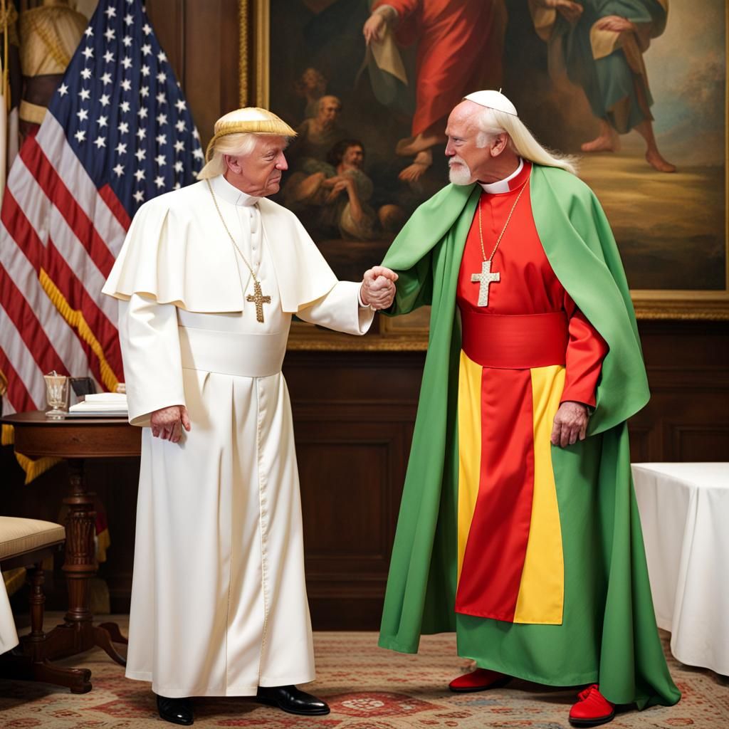 Donald Trump and Hulk Hogan Fight with Priest