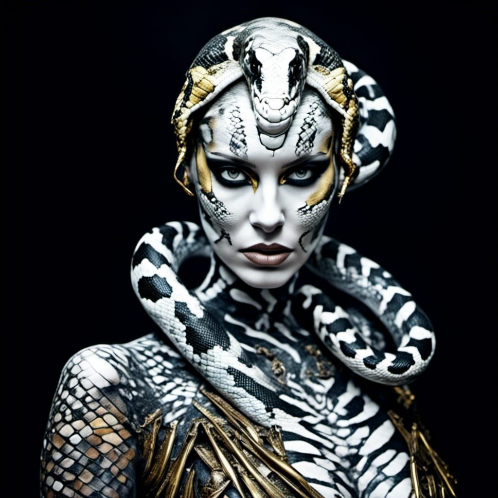 African Snake Woman