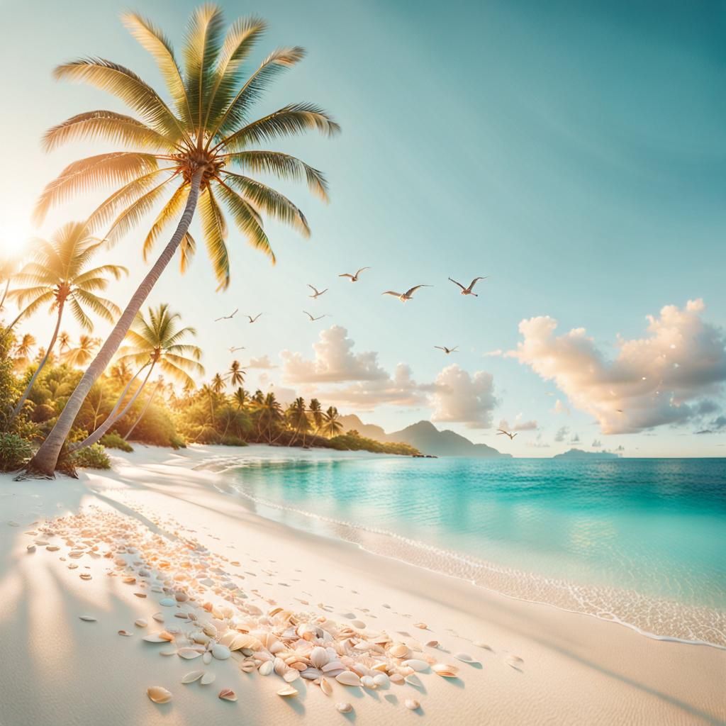 Dreamy Island Getaway in Warm Light