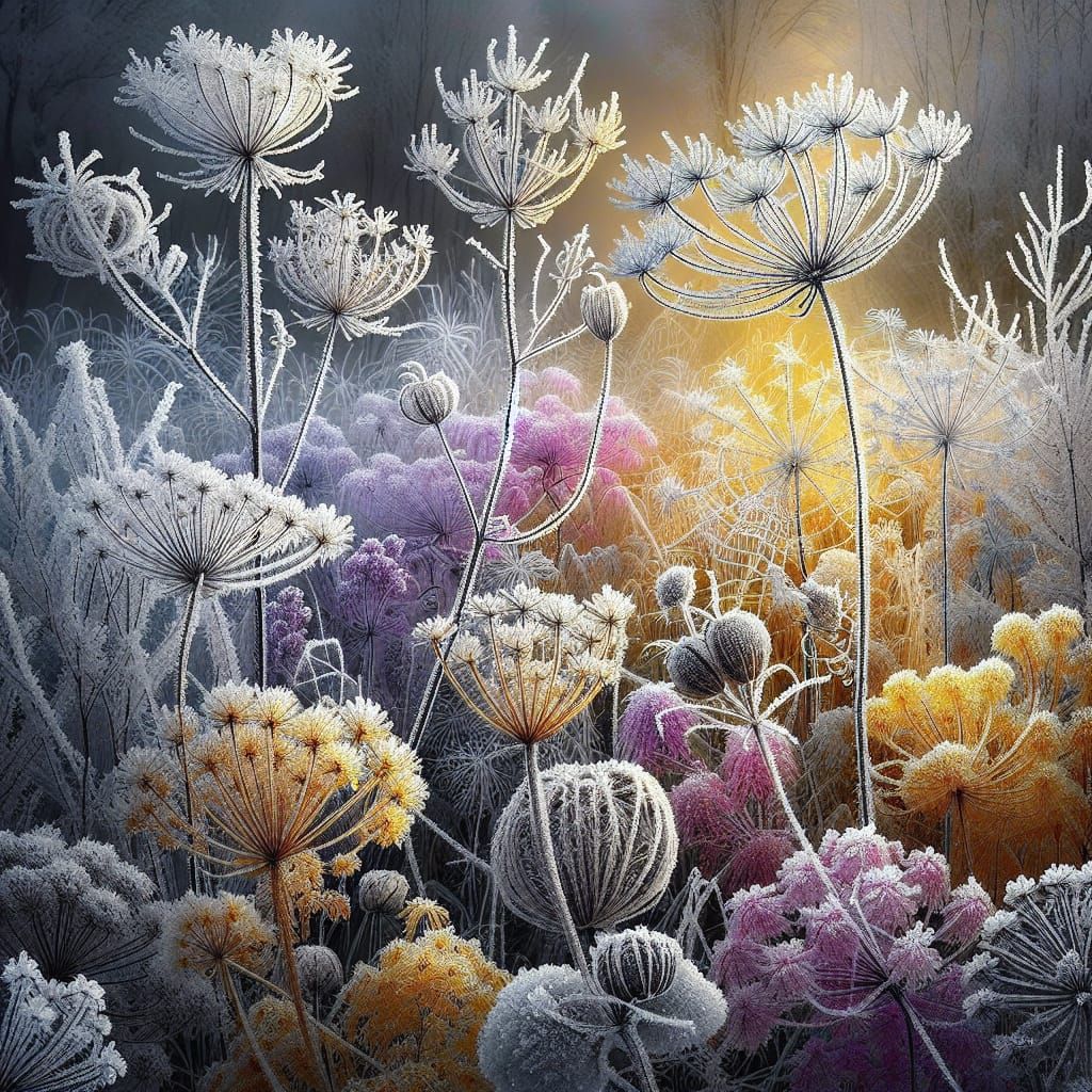 Fantastical Winter Wonderland with Filigree Frost