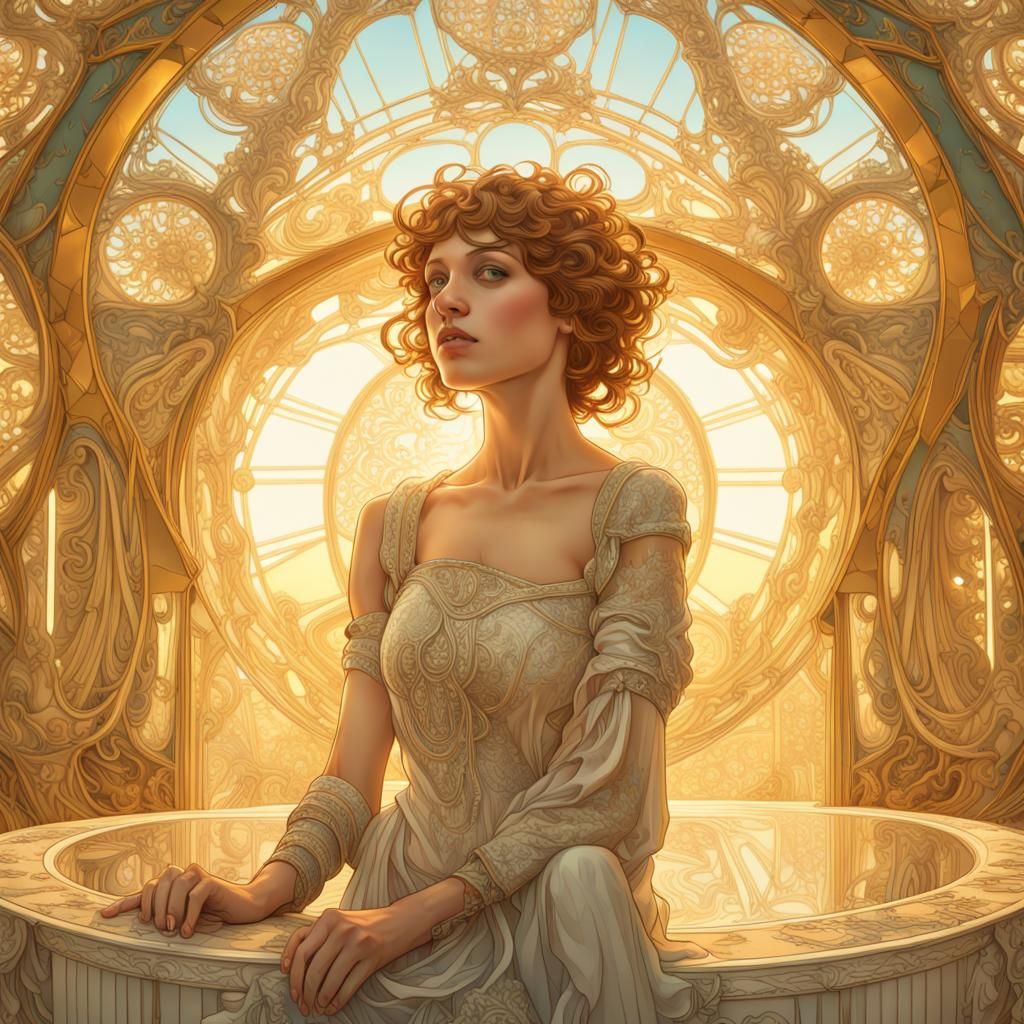 Fractal Slumberland Palace in Art Nouveau Style