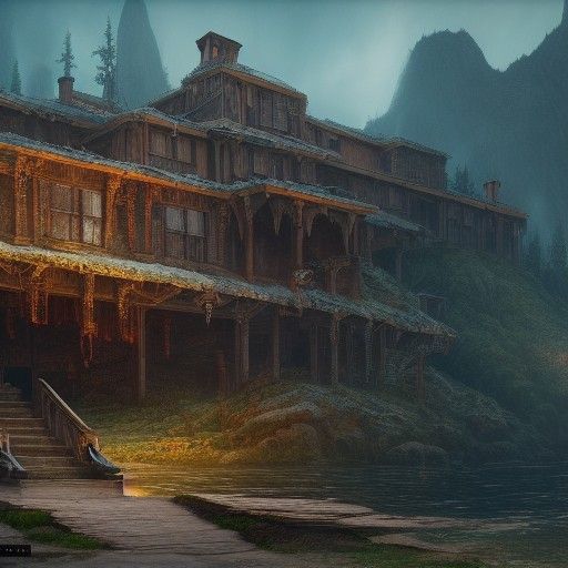 Robert Winters' Prison Release: Detailed Matte Painting