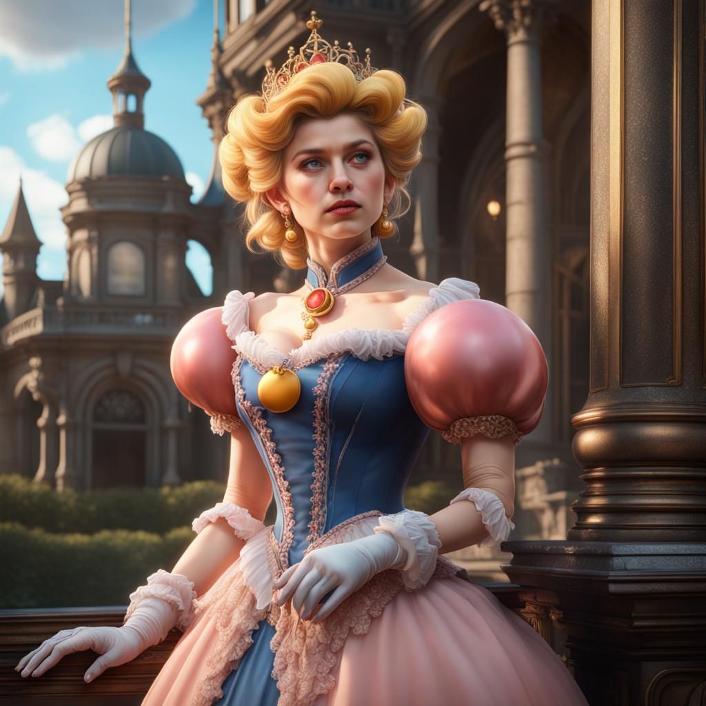 Victorian Princess Peach Matte Painting