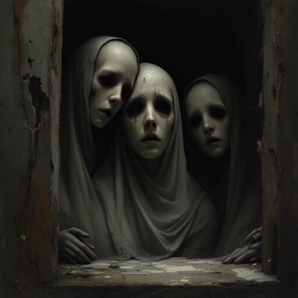 They were craning to see with eyes they did not have.  The s...