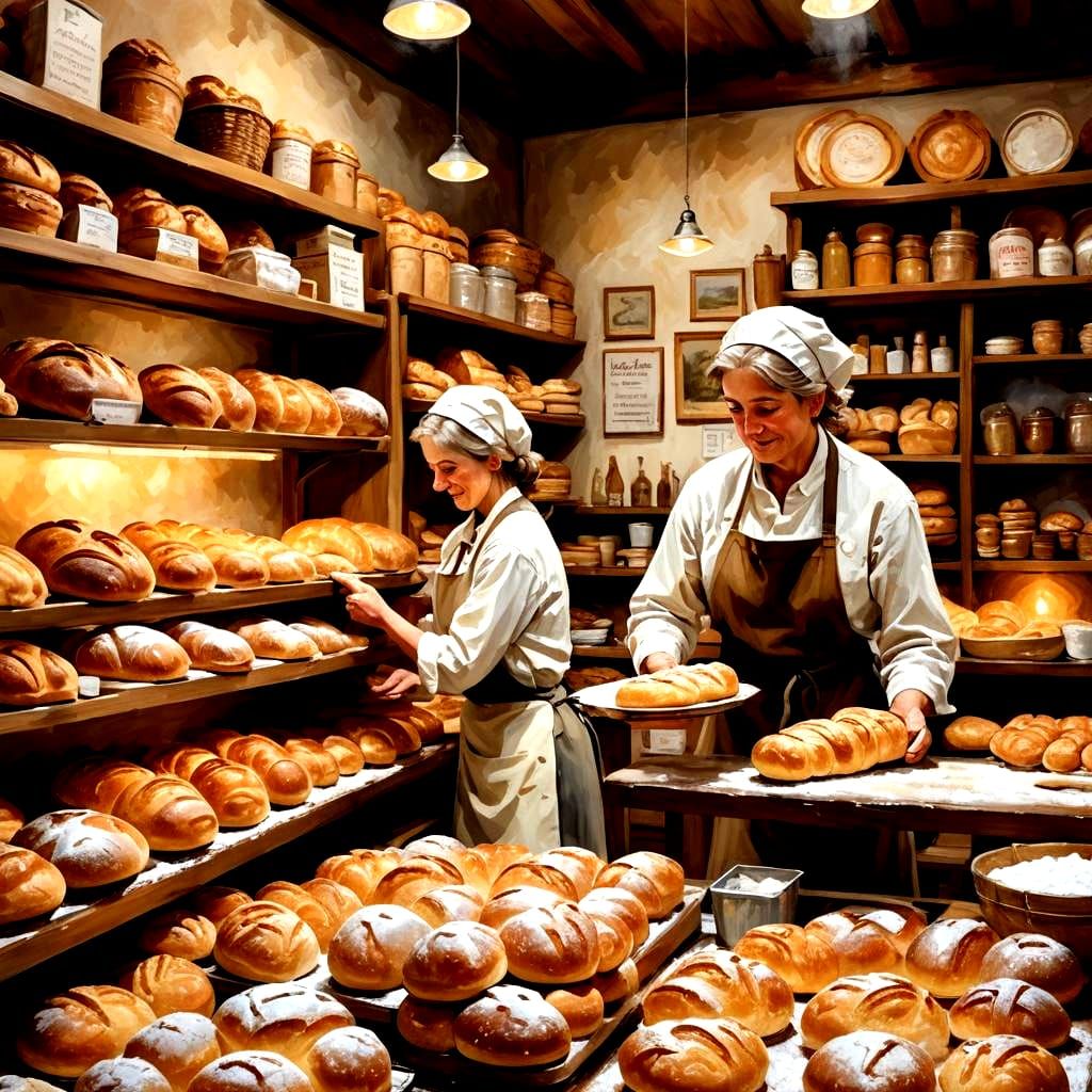 Fresh Baked Goods in Bakery Display Case