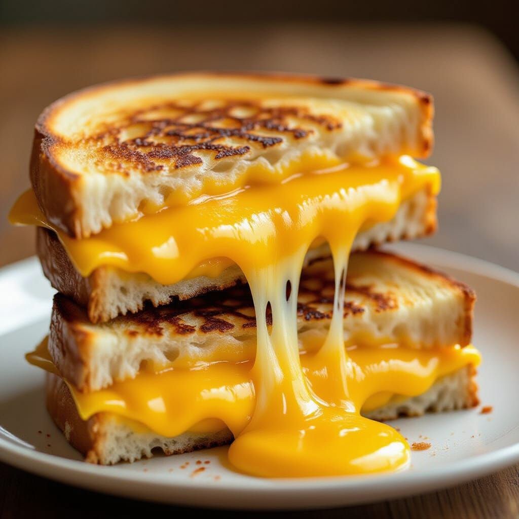 Perfect Grilled Cheese Sandwich Photograph