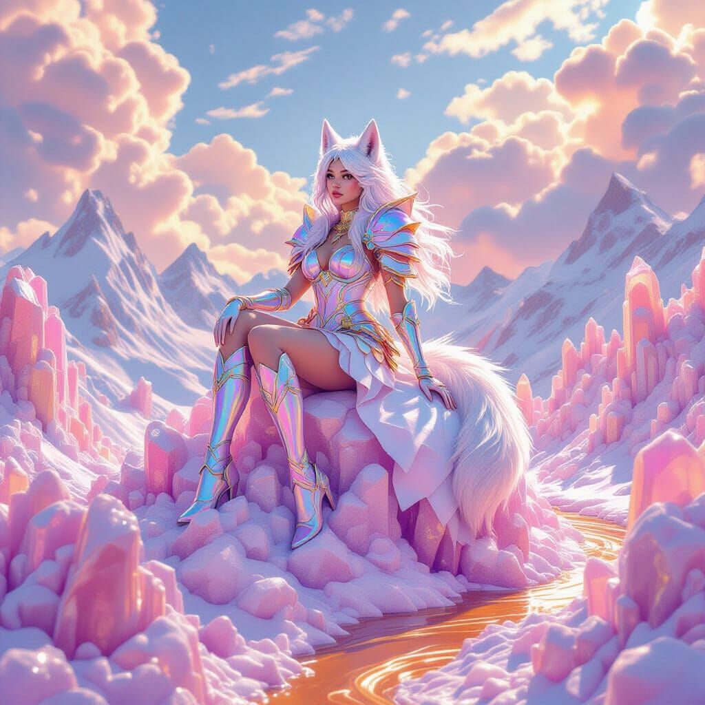 Wolf Girl in Candy Armor on Crystal Mountain